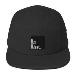 Double Black Five Panel Cap